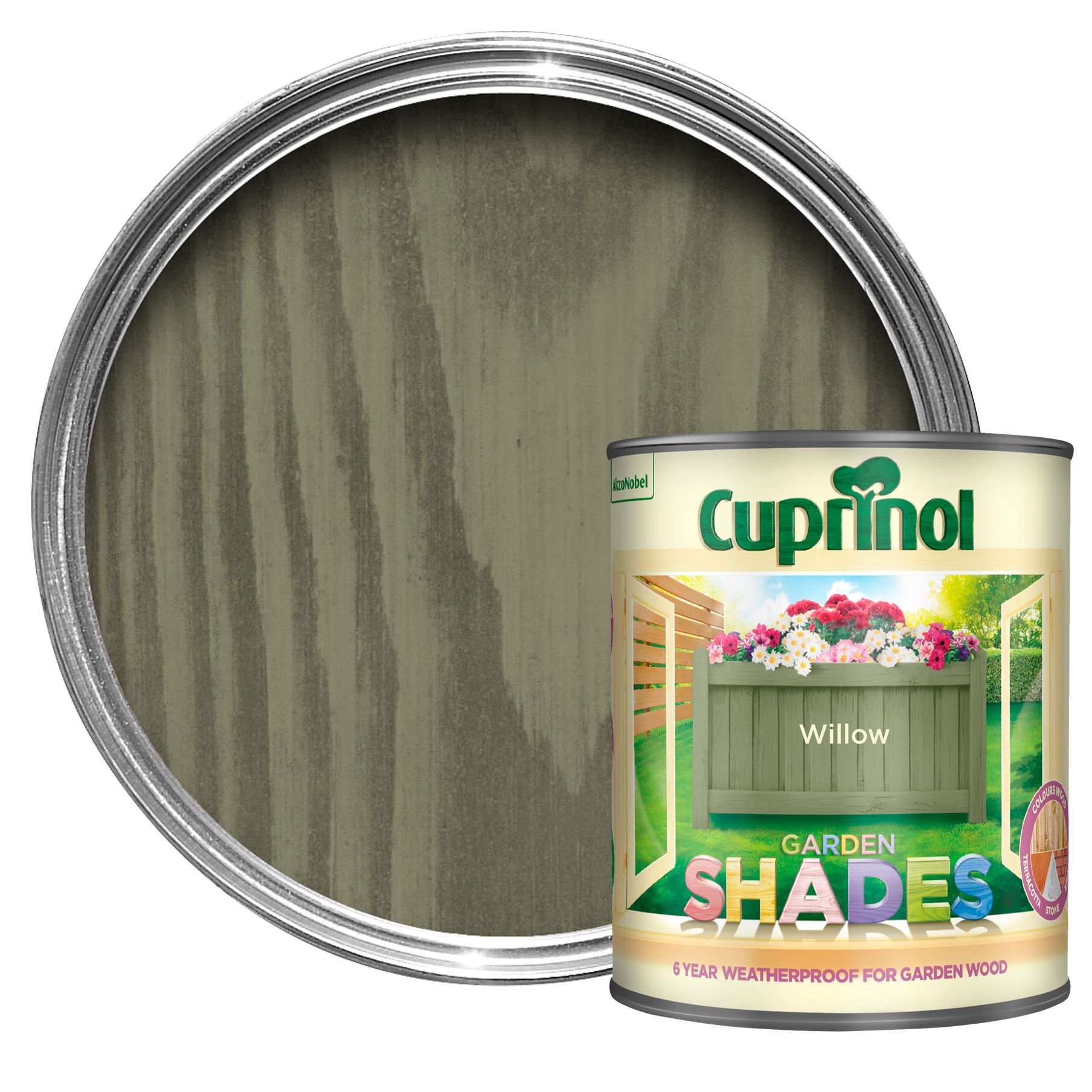 Cuprinol Garden shades Willow Matt Multi-surface Exterior Wood paint, 1L