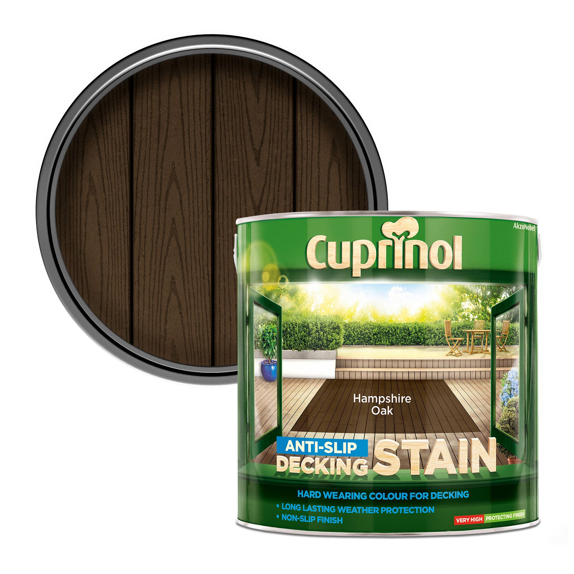 Cuprinol Hampshire oak Matt Decking Wood stain, 2.5L DIY at B&Q