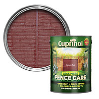 Cuprinol Less mess fence care Autumn red Matt Exterior Wood paint, 5L