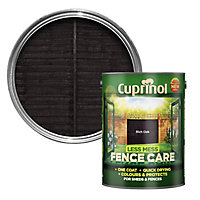 Cuprinol Less mess fence care Rich oak Matt Exterior Wood paint, 5L