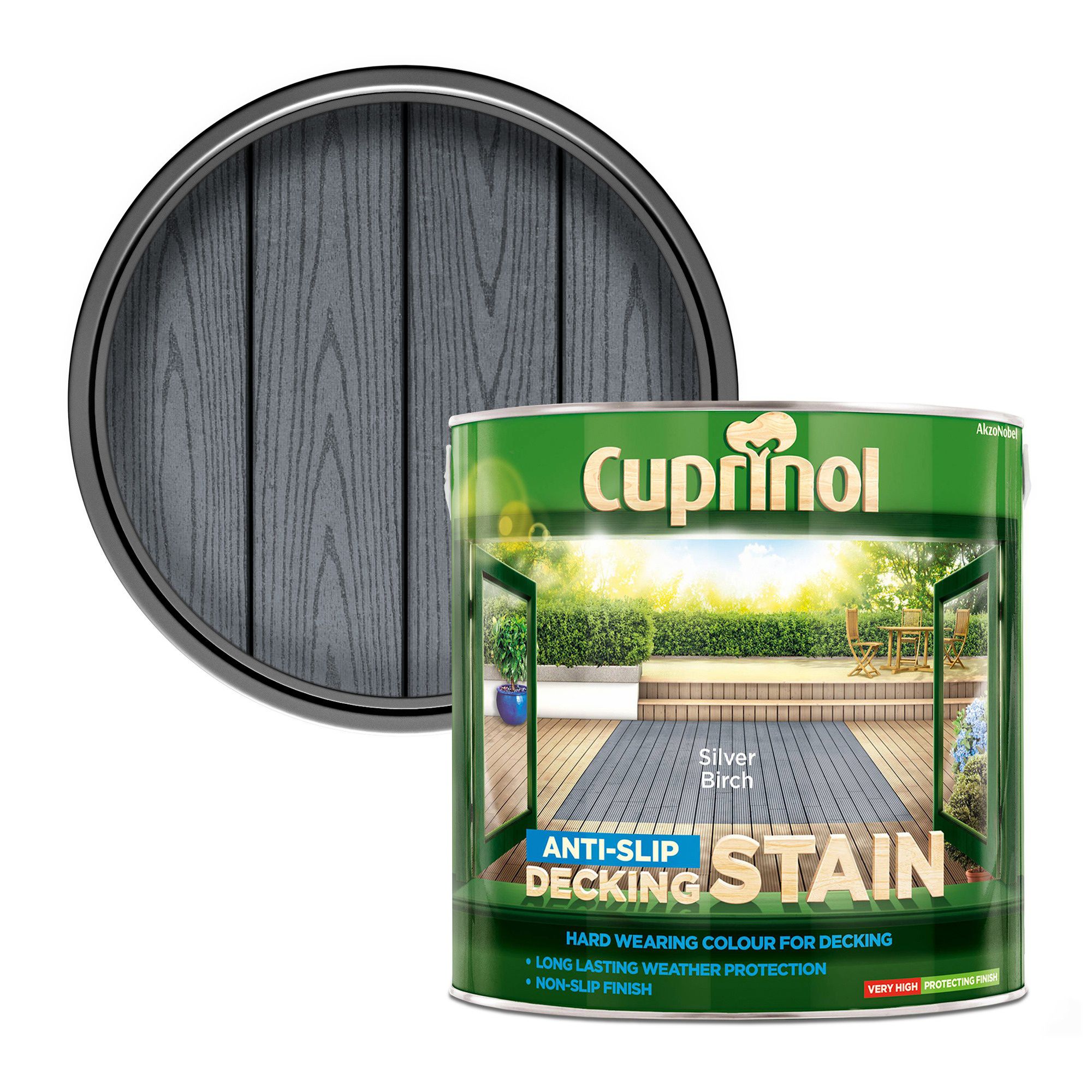 Cuprinol silver store birch decking stain