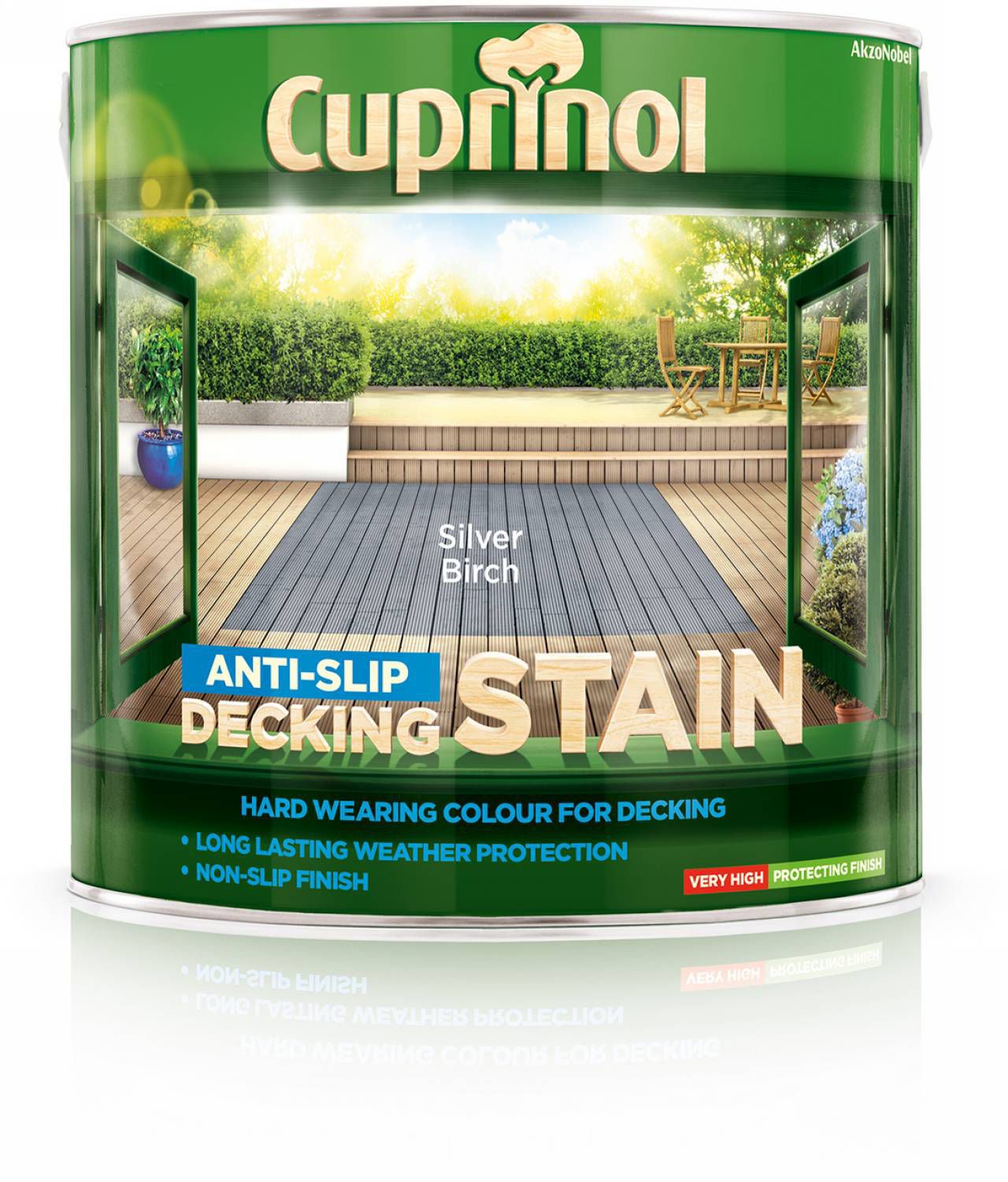 Cuprinol Silver Birch Matt Decking Wood Stain 2 5 Diy At B Q