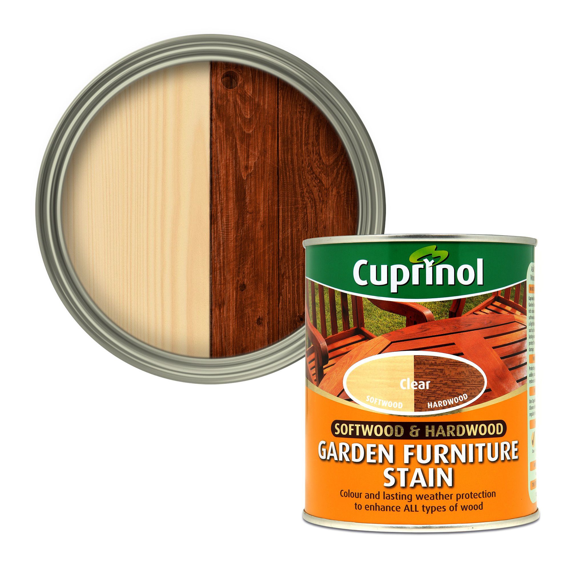 Cuprinol Softwood & hardwood Clear Furniture Wood stain, 750ml