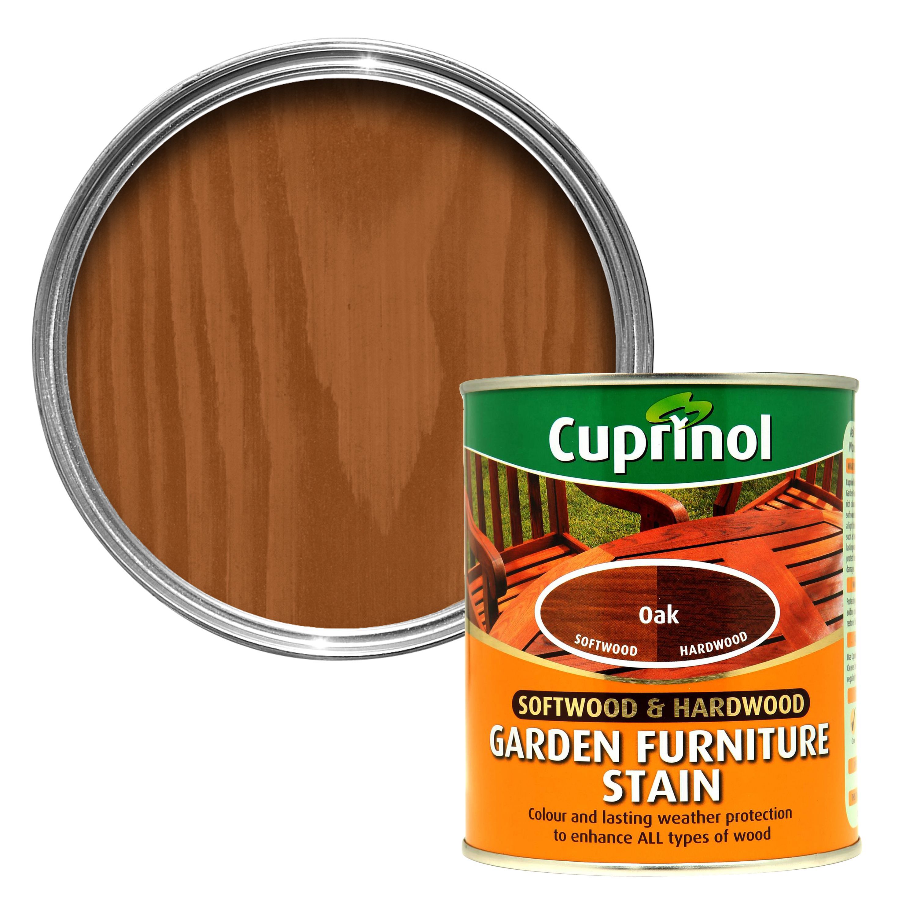 Cuprinol Softwood & hardwood Oak Furniture Wood stain, 750ml DIY at B&Q