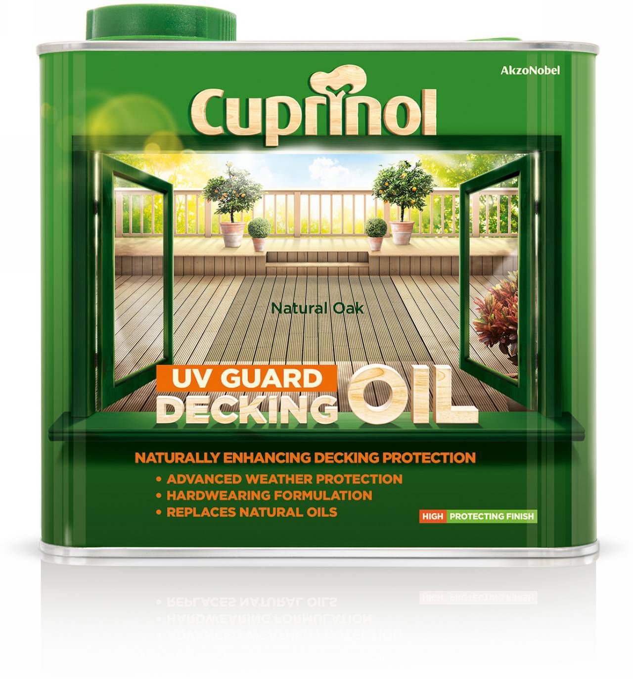 Cuprinol natural oak store decking stain