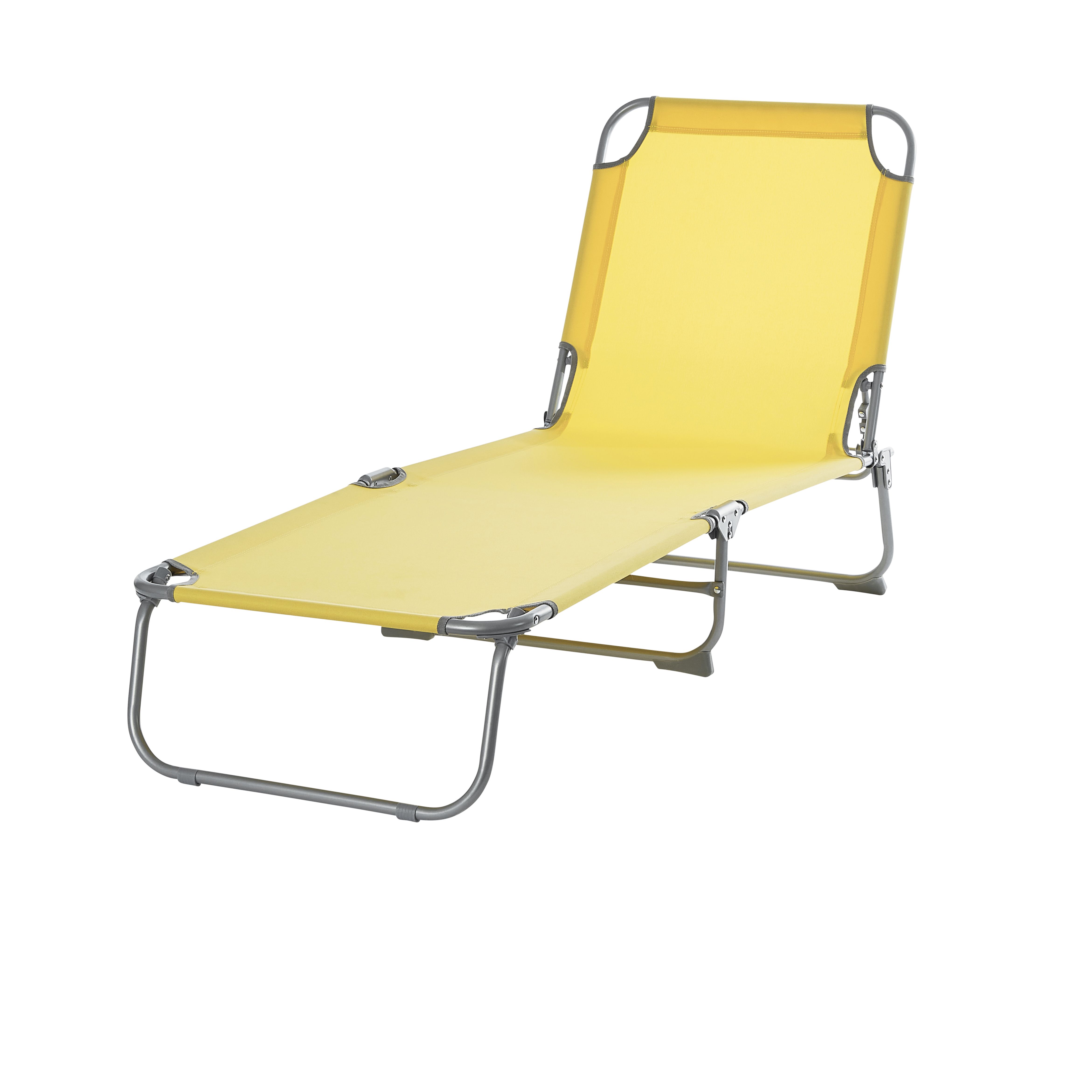 Curacao Cream gold Metal Sun lounger DIY at B Q