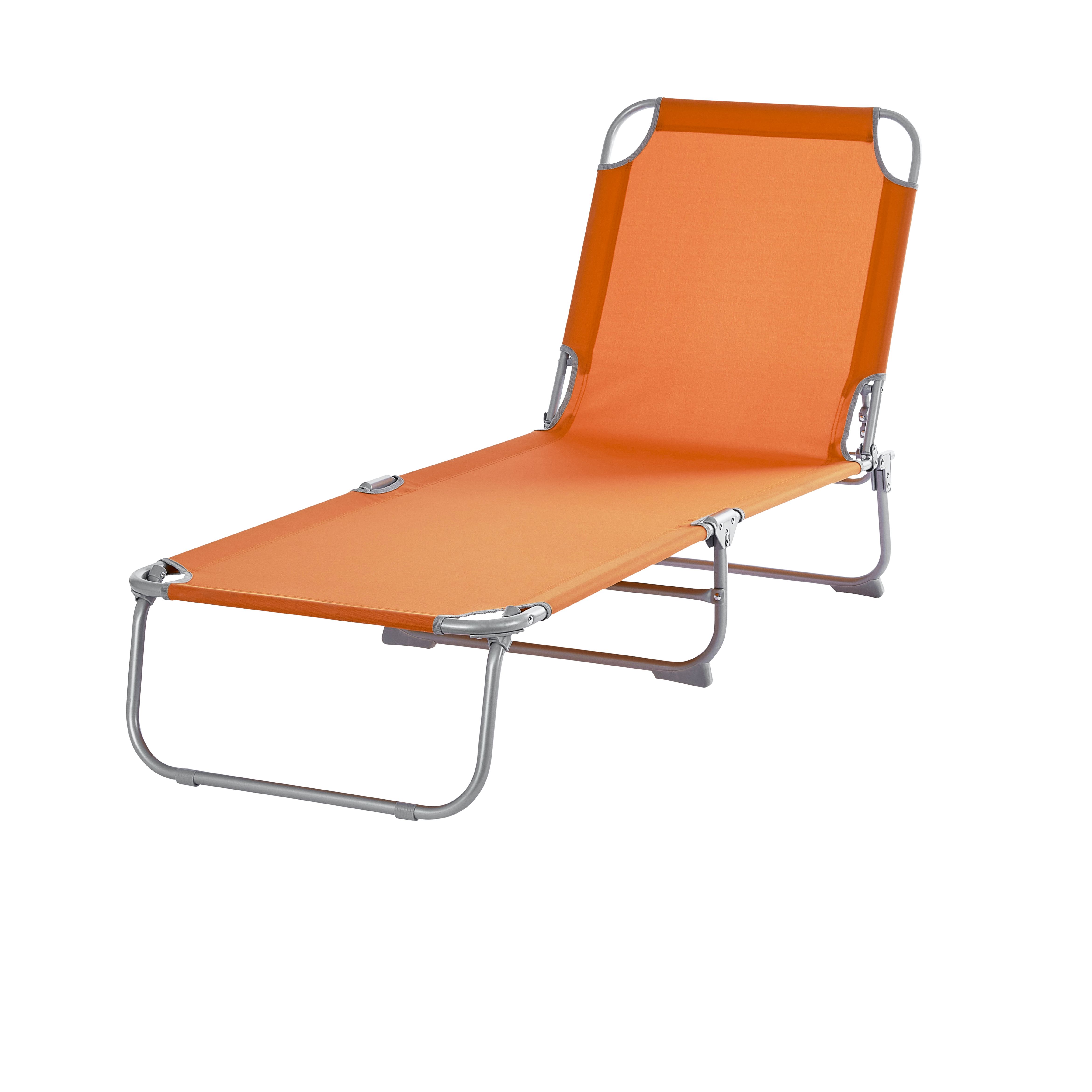 Orange sun store lounger