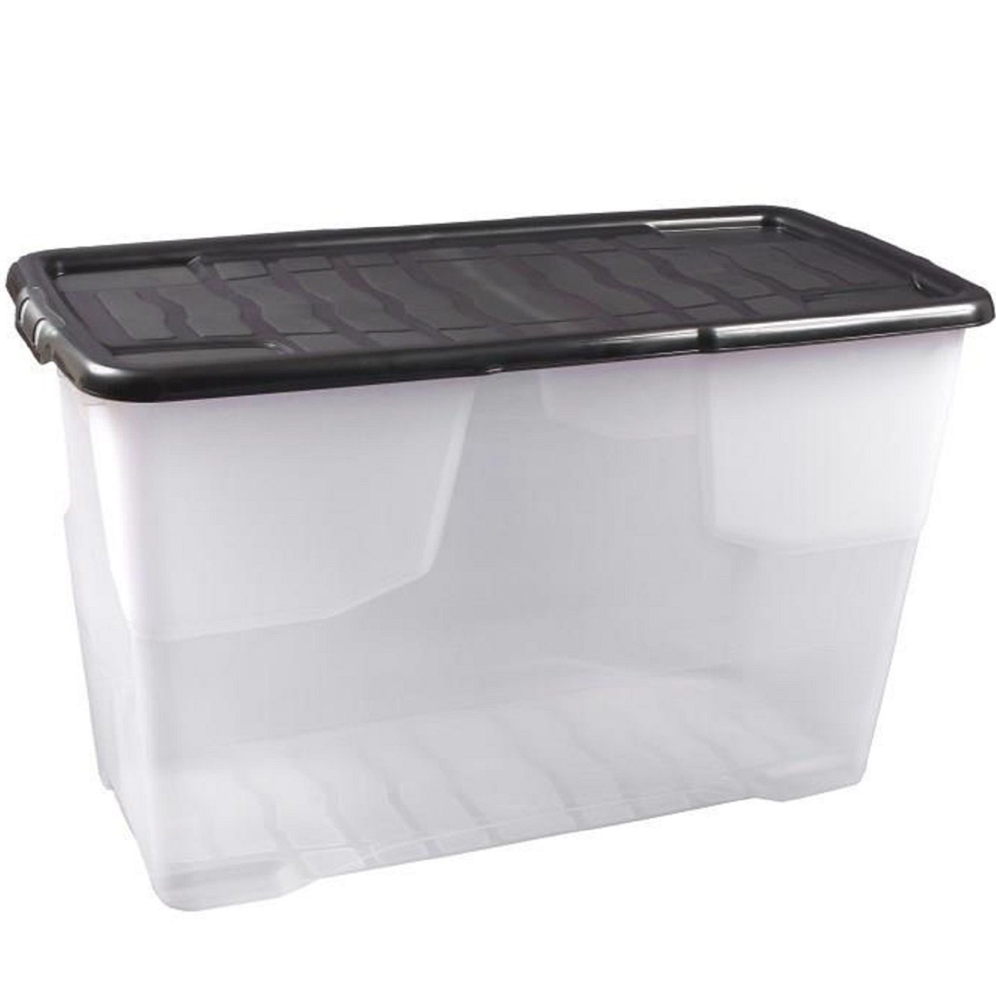 Allstore Heavy duty 54L Large Plastic Stackable Storage box with Lid