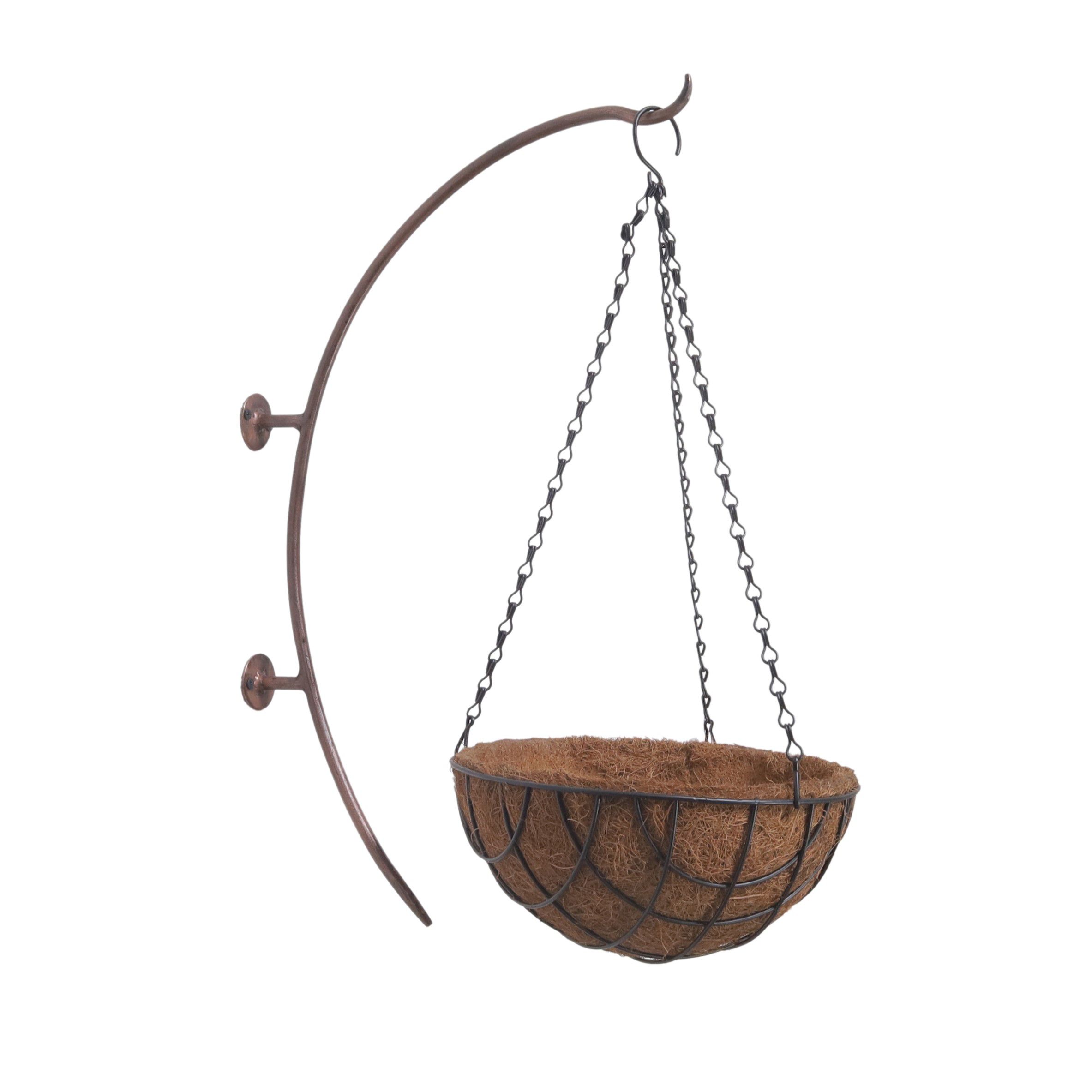 Curve Copper Metal Hanging basket Bracket