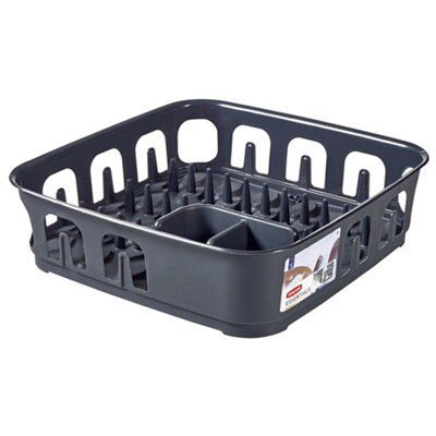 Curver Essentials Dark grey Square Drainer, (W)391mm