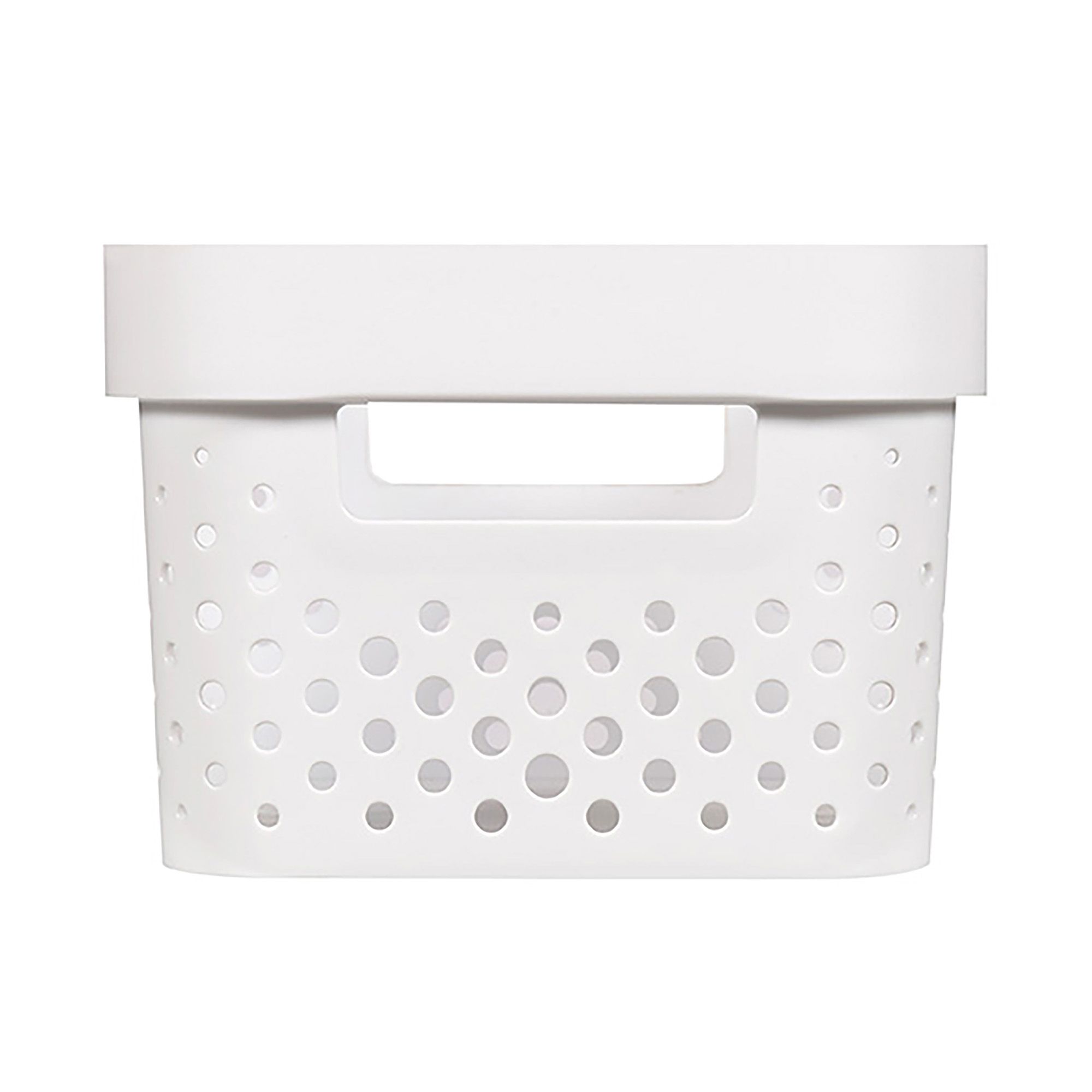 Cesto De Ropa 40l Infinity Dots - Plástico Reciclado - Blanco