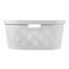 Curver Infinity White Dot Plastic Laundry basket, 40L