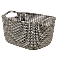 Curver Knit collection Harvest brown Plastic Storage basket (H)17cm (W)30cm