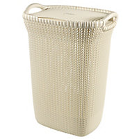Curver Knit collection White Plastic Storage basket (H)61cm (W)45cm