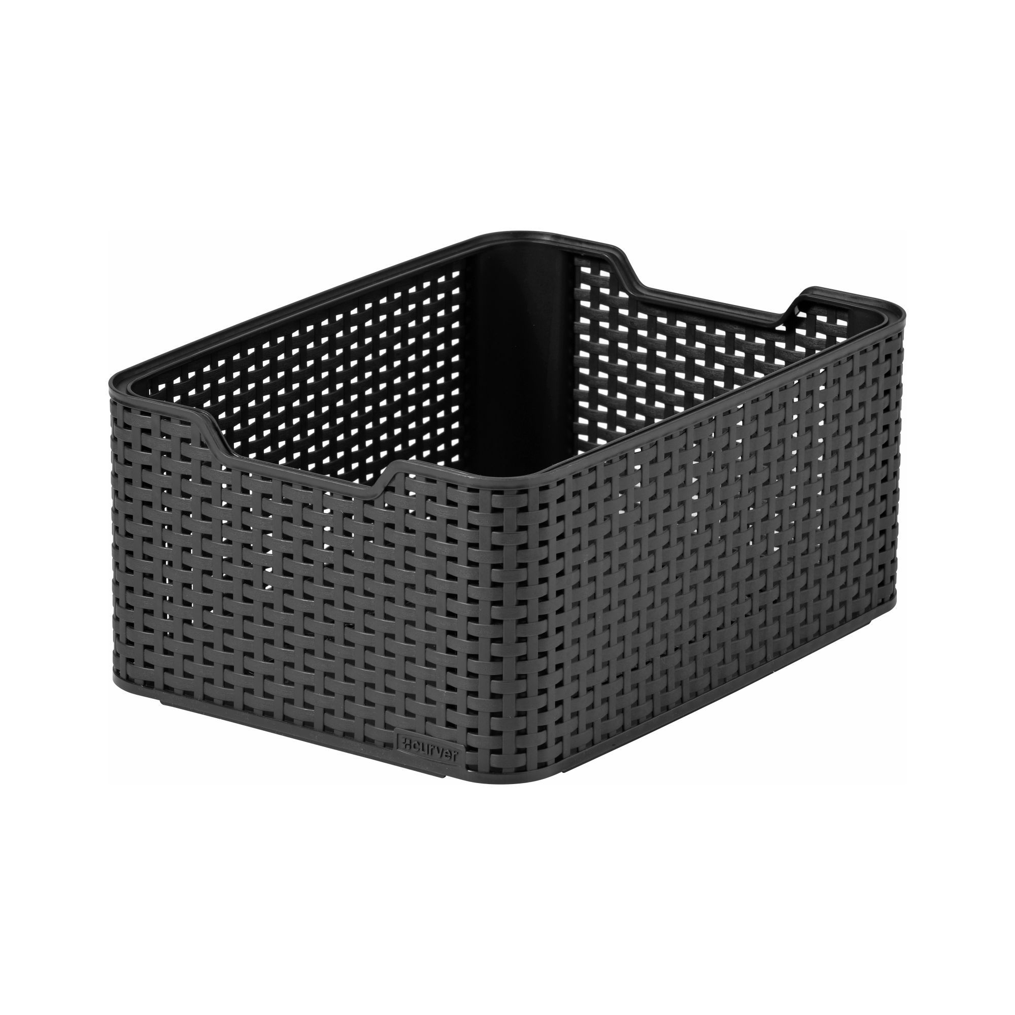 Curver My Style Black 18L Storage box DIY at B&Q