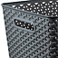 Curver My Style Dark grey Plastic Stackable Storage basket (H)22cm (W)36cm (D)30cm