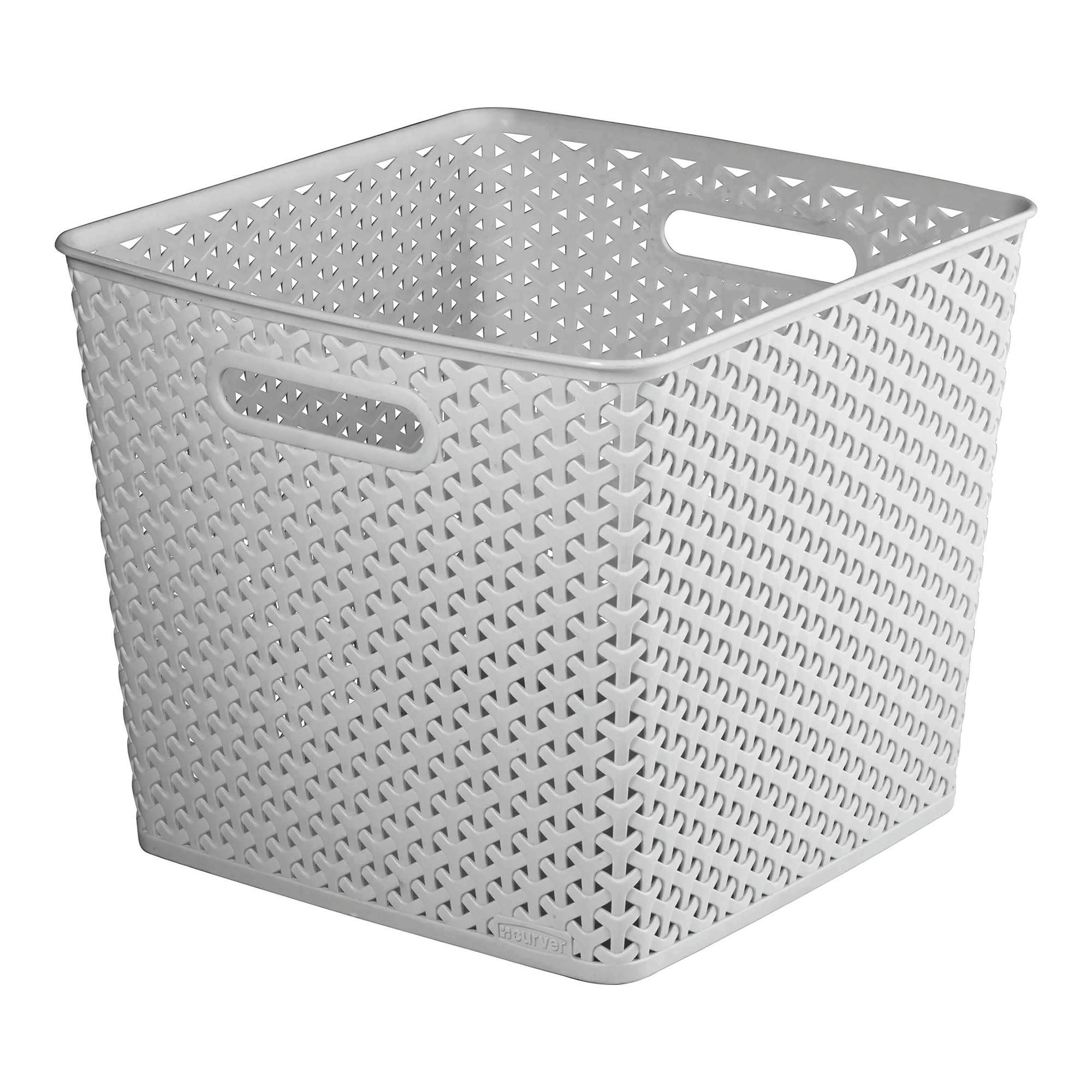 Curver My style Grey Plastic Nestable Storage basket (H)28cm (W)33cm