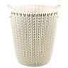 Curver Oasis white Knitted effect Bin - 7L