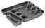 Curver Plastic Stainless steel effect Cutlery tray, (H)44mm (W)262mm
