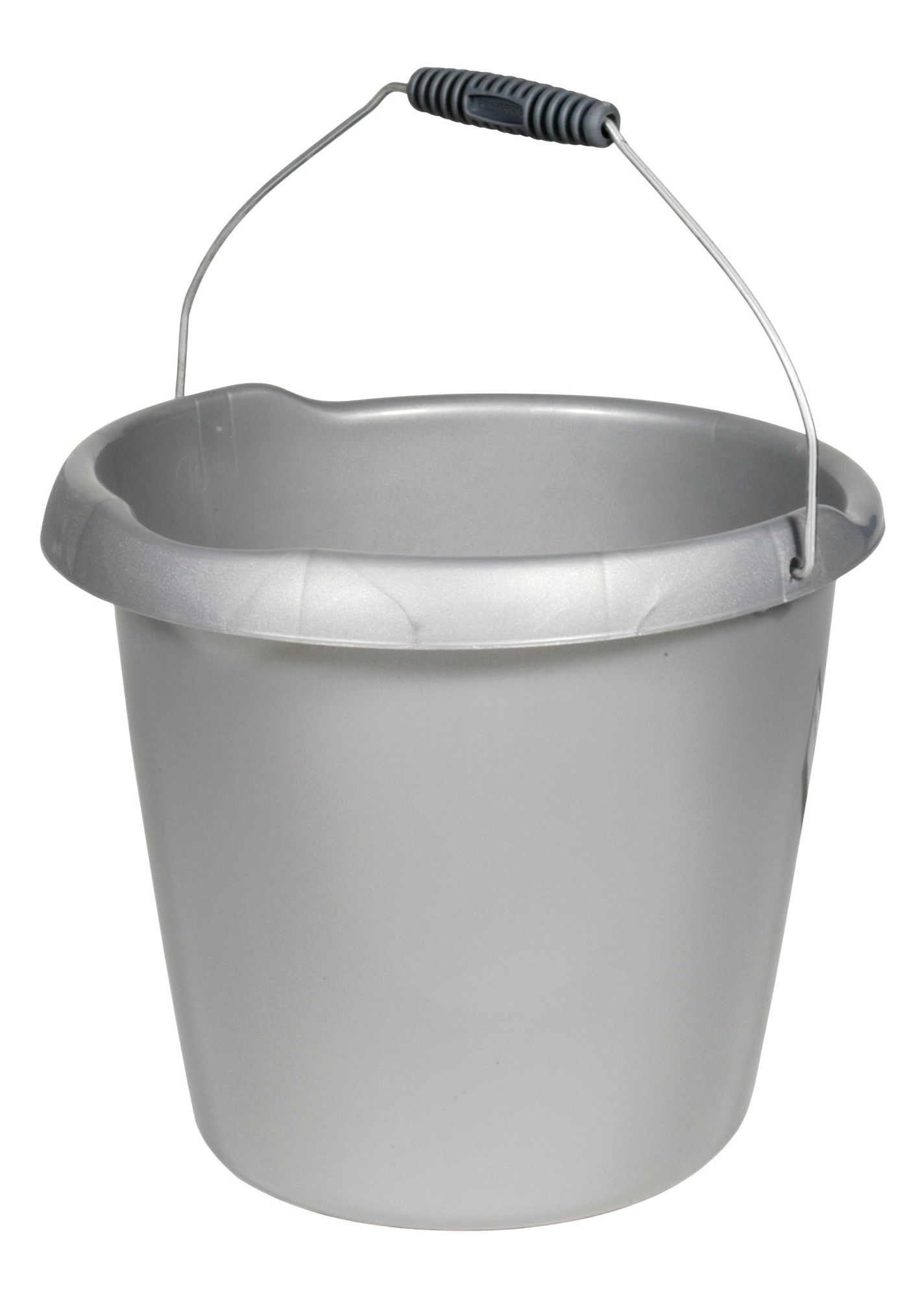 Curver Silver Plastic 10L Bucket | DIY at B&Q