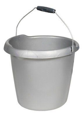 Curver Silver Plastic 10L Bucket