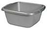 Curver Silver Stainless steel effect Square Sink bowl Bowl