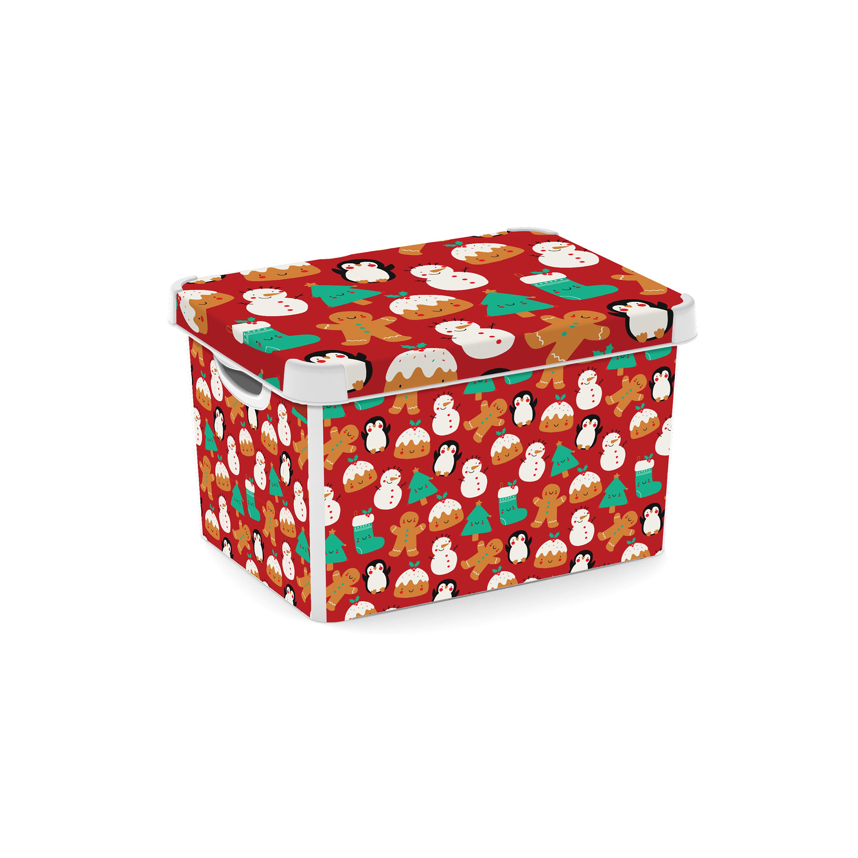 Curver Xmas Friends Christmas storage box (L) 400mm x (W) 300mm