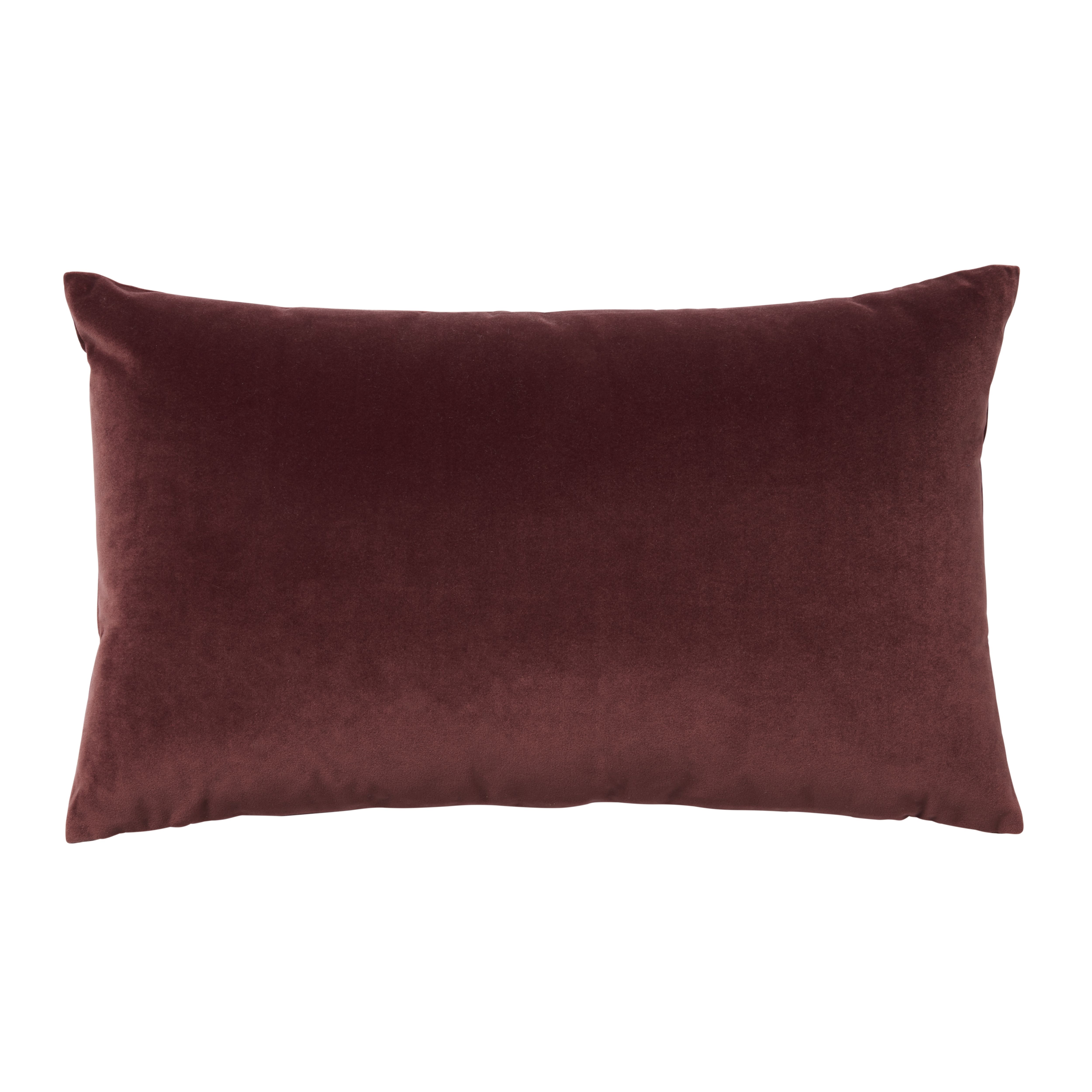 CUSHION VALGRETA BURGUNDY 30X50