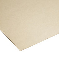 Cut hardboard Brown Softwood Hard board Board (L)1.83m (W)0.61m (T)3mm