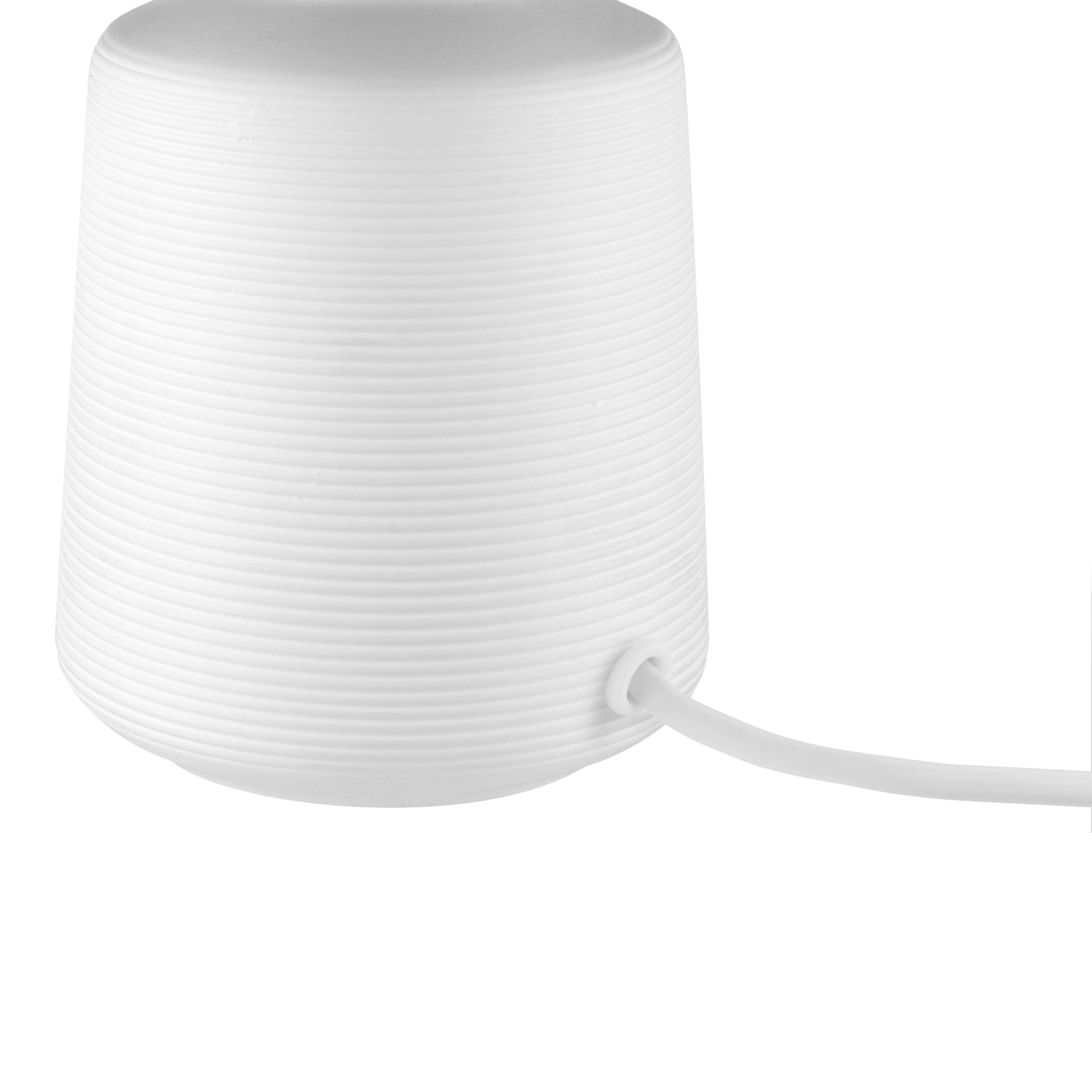 Cylinder White & Taupe Table lamp