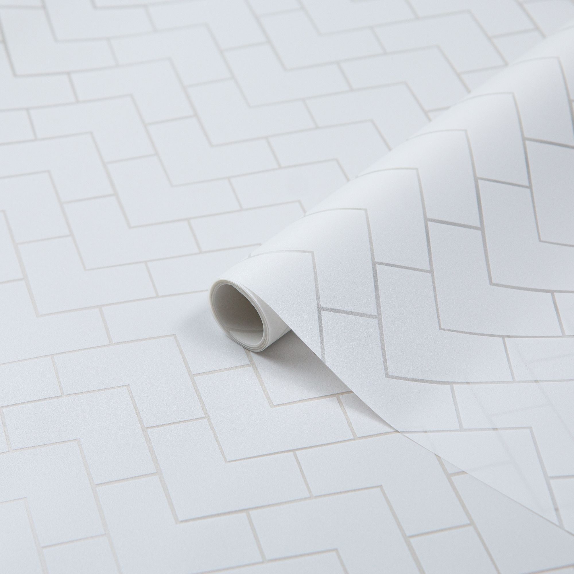 D-C-Fix Chester White Herringbone Window film, (L)1.5m (W)0.45m
