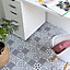 D-C-Fix Floor covering Blue & white Oriental Mosaic effect Tile, Pack of 11