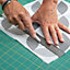 D-C-Fix Grey & White Geometric Tile effect Self-adhesive Vinyl tile, Pack of 11