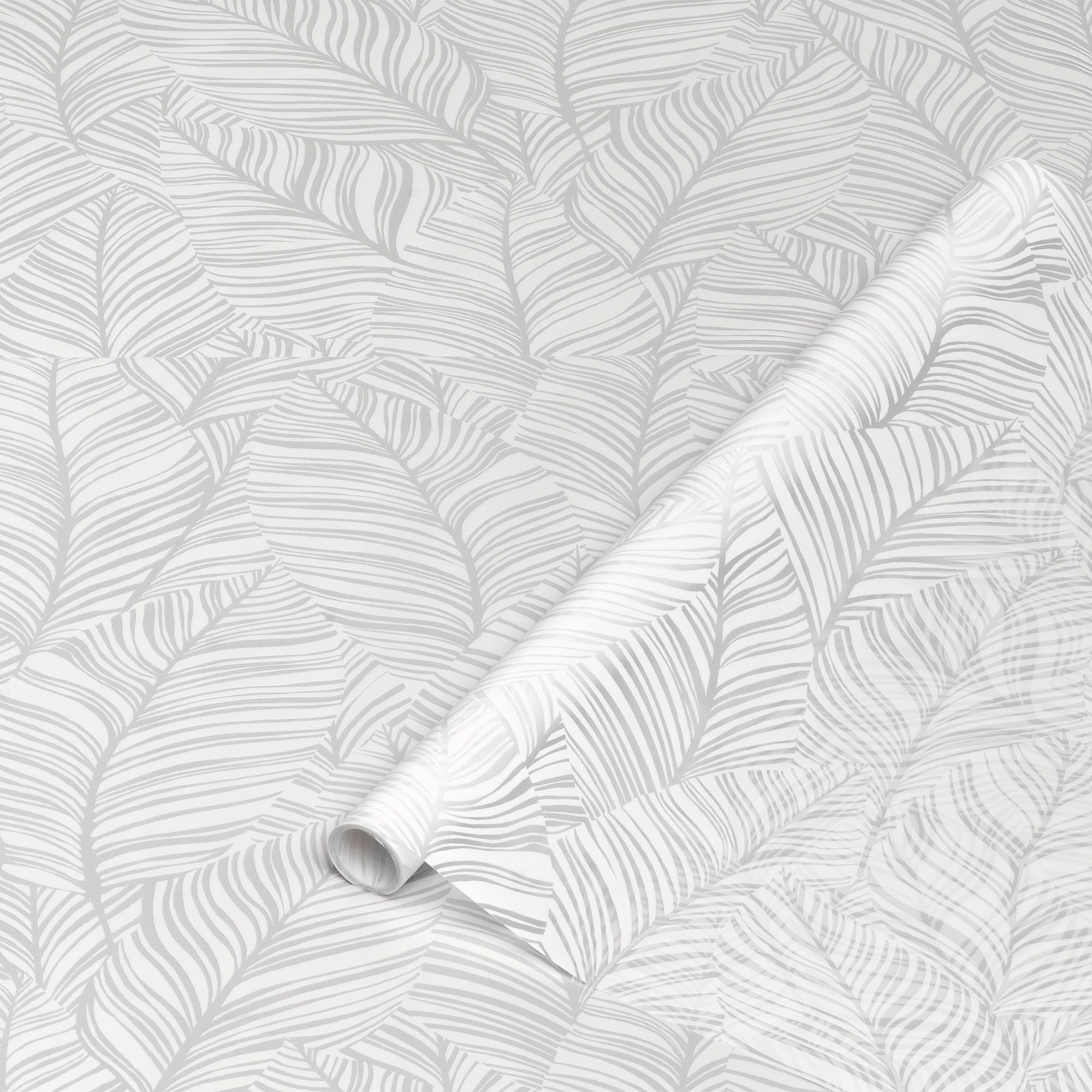 D-C-Fix Leaves Mid sheen White & Transparent Frosted effect Window ...