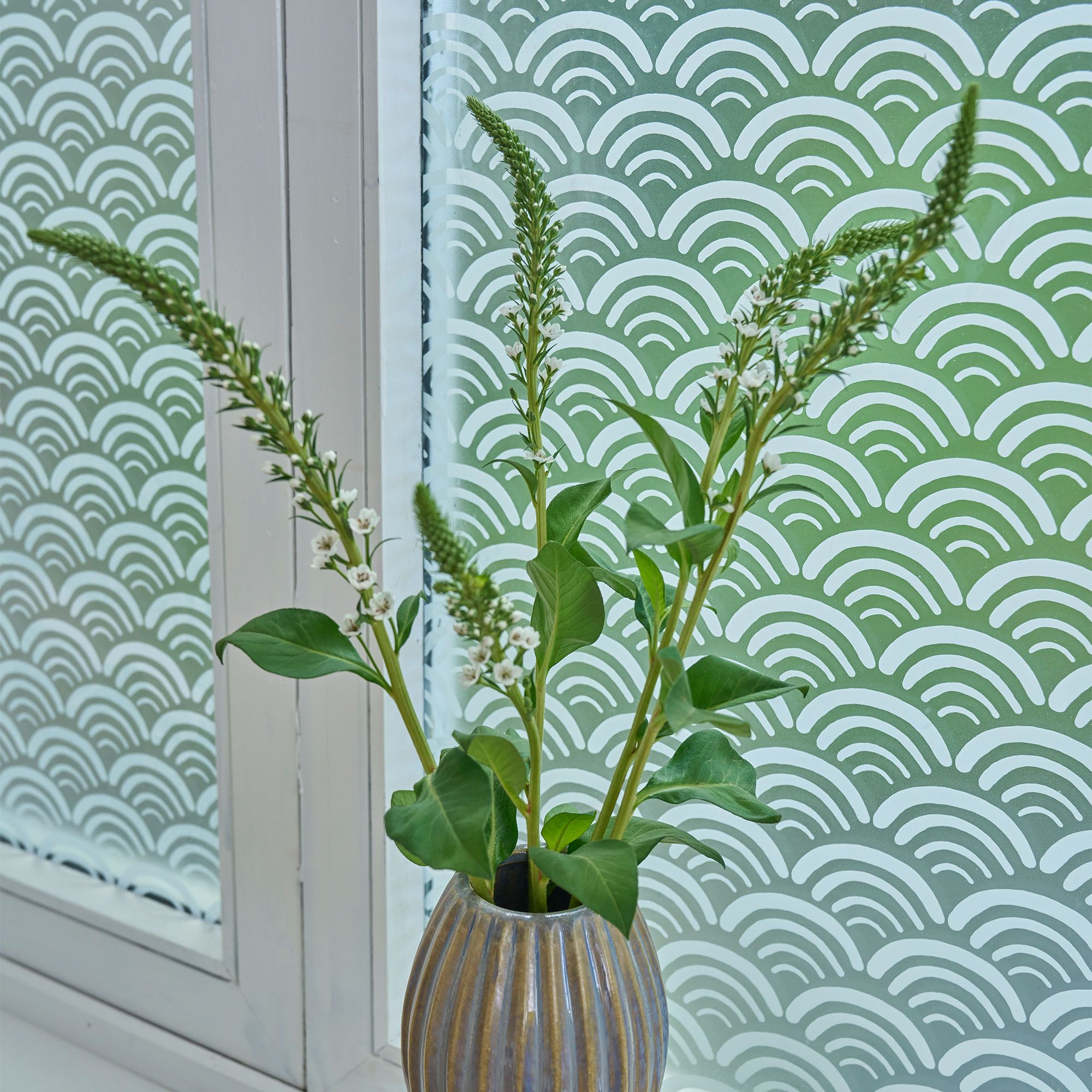 D-C-Fix Mid sheen White & Transparent Frosted effect Window privacy ...