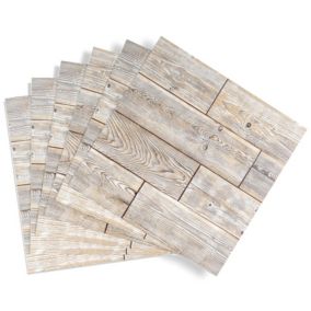 D-C-Fix Natural Rustic Oak Wood effect Self-adhesive Vinyl tile, Pack of 11