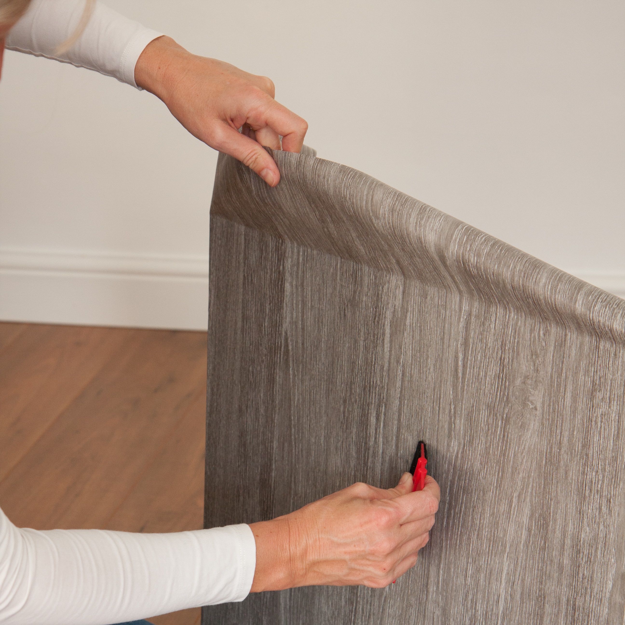 D-C-Fix Sheffield Matt Grey Woodgrain effect Self-adhesive film (L)2.1m (W)900mm