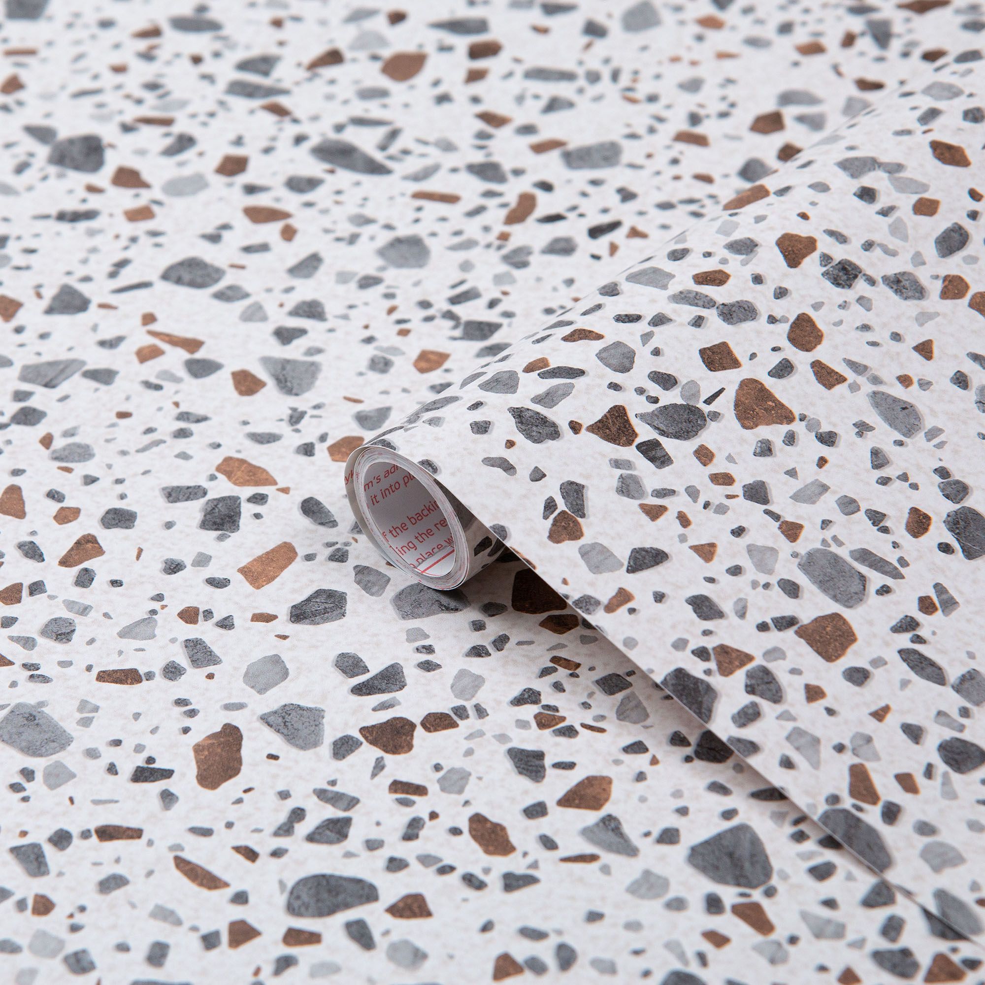 D-C-Fix Terrazzo Mid Sheen Multicolour Stone Effect Self-adhesive Film ...