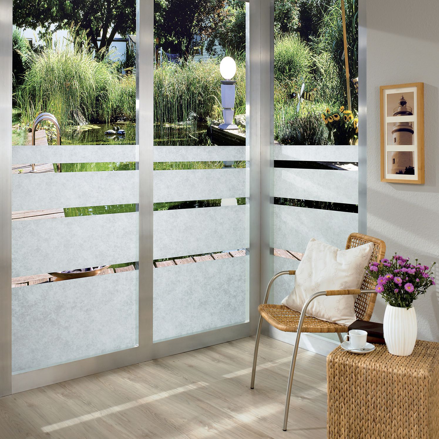 D-C-Fix White Rice paper effect Window privacy film (L)2m (W)450mm