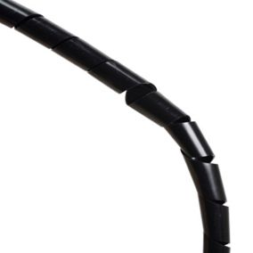 D-Line Black 10mm Cable wrap, (L)2.5m