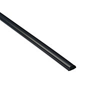 D Line Black 10mm Semi-circle Decorative trunking, (L)2m