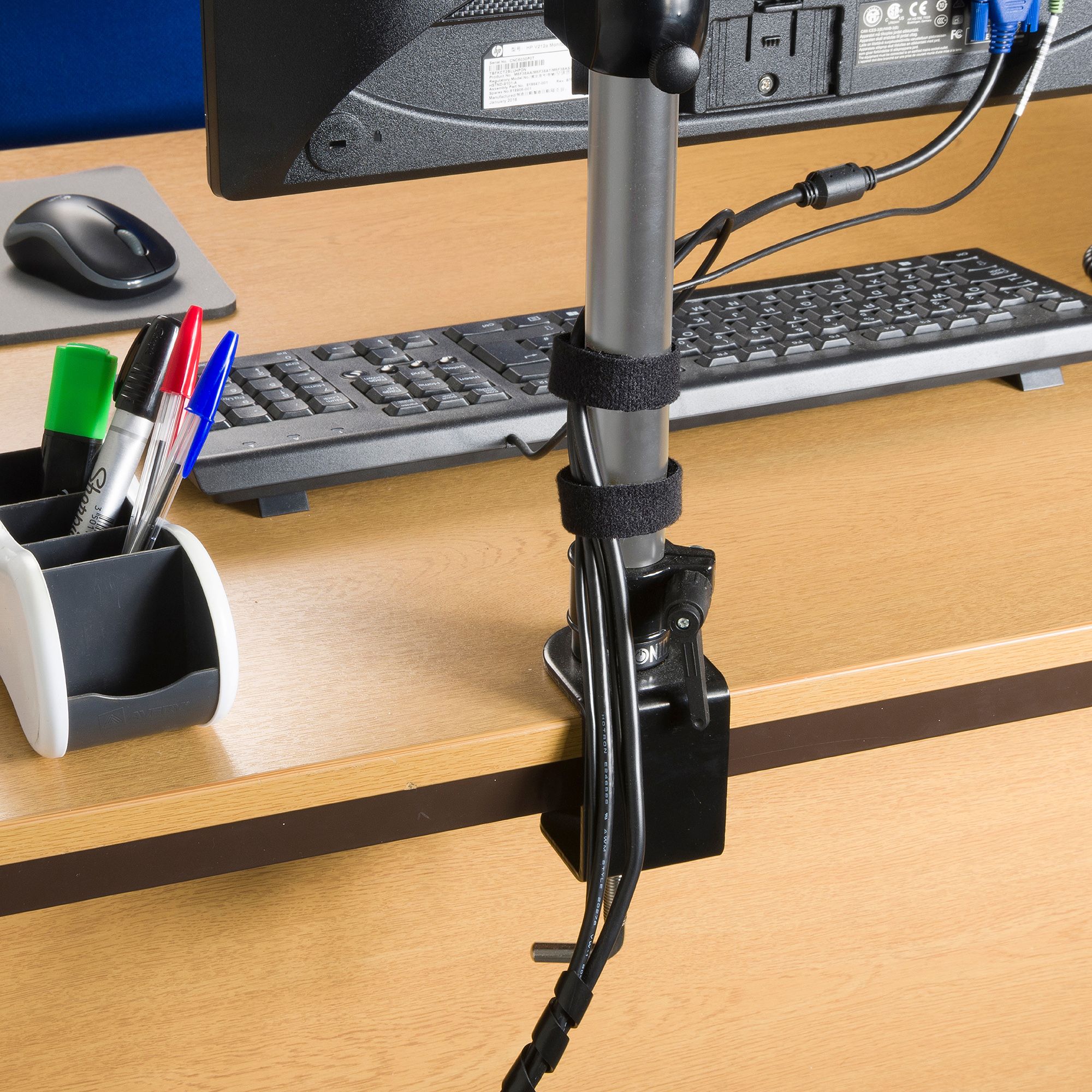 D-Line Black 11 Piece Cable tidy kit, (W)10mm