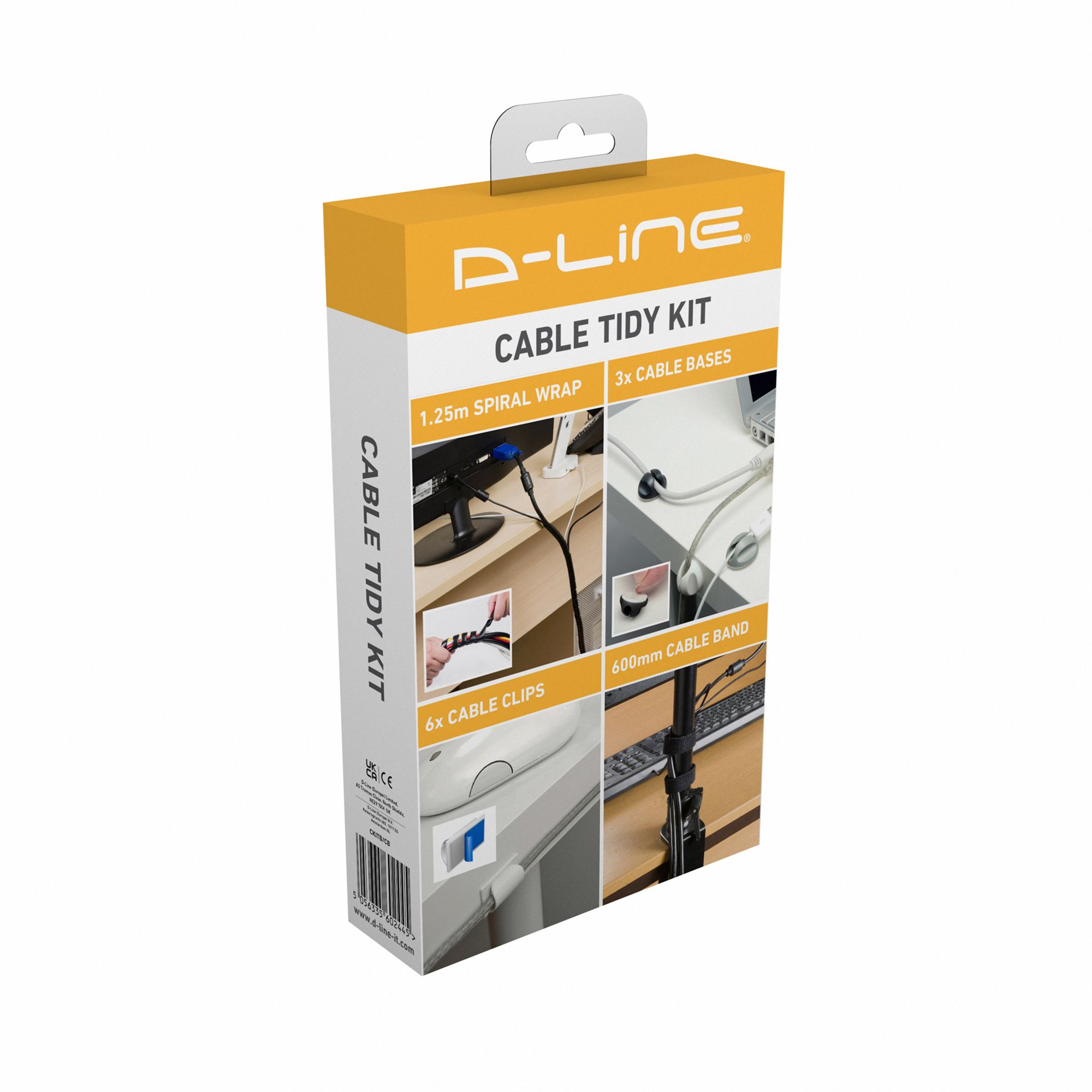 D-Line Black 11 Piece Cable tidy kit, (W)10mm