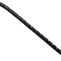 D-Line Black 6mm Cable wrap, (L)3m