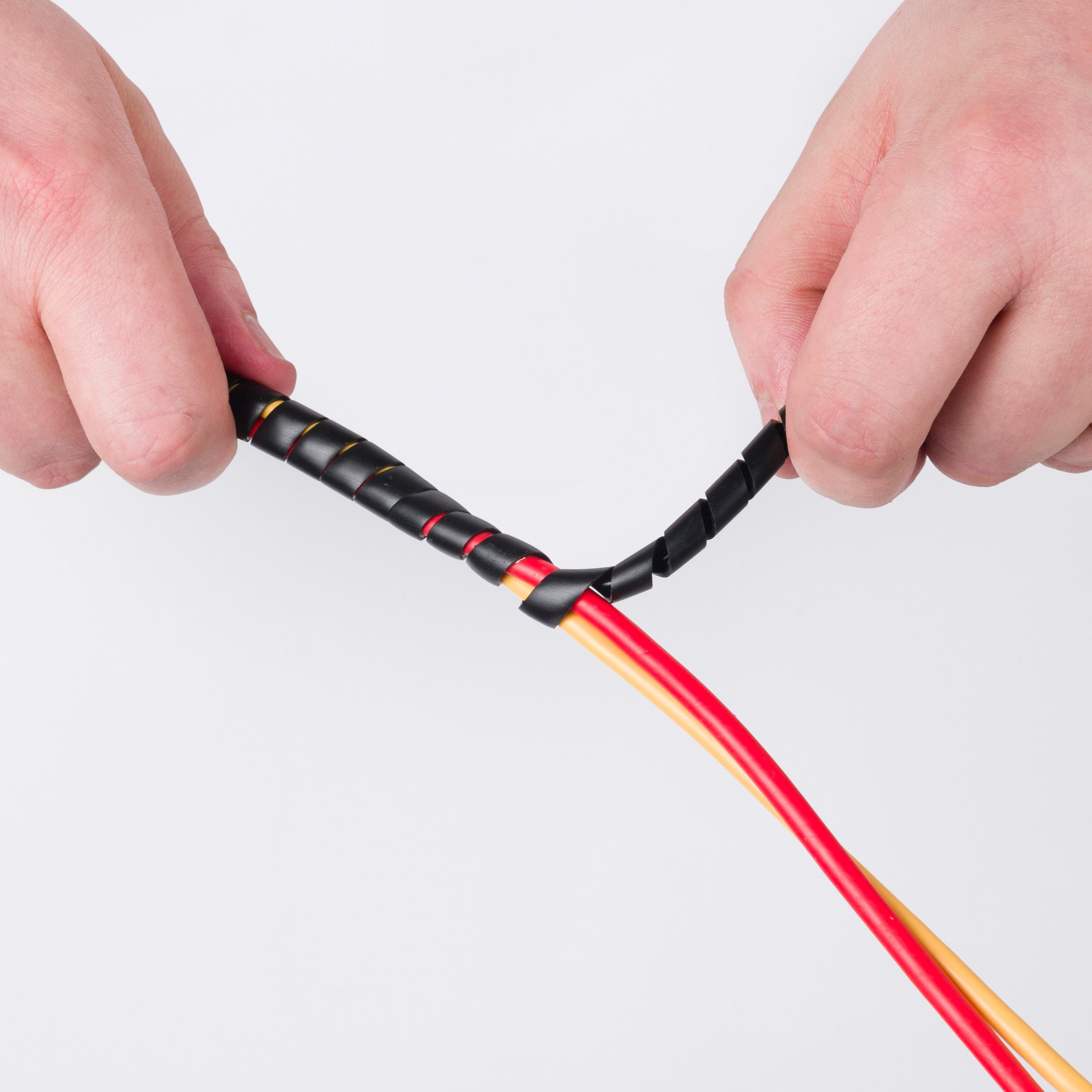 D-Line Black 6mm Cable wrap, (L)3m