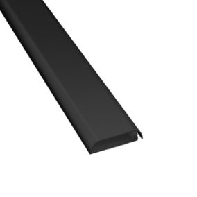 D-Line Black Flat Decorative trunking,(W)60mm (L)0.76m (H)15mm