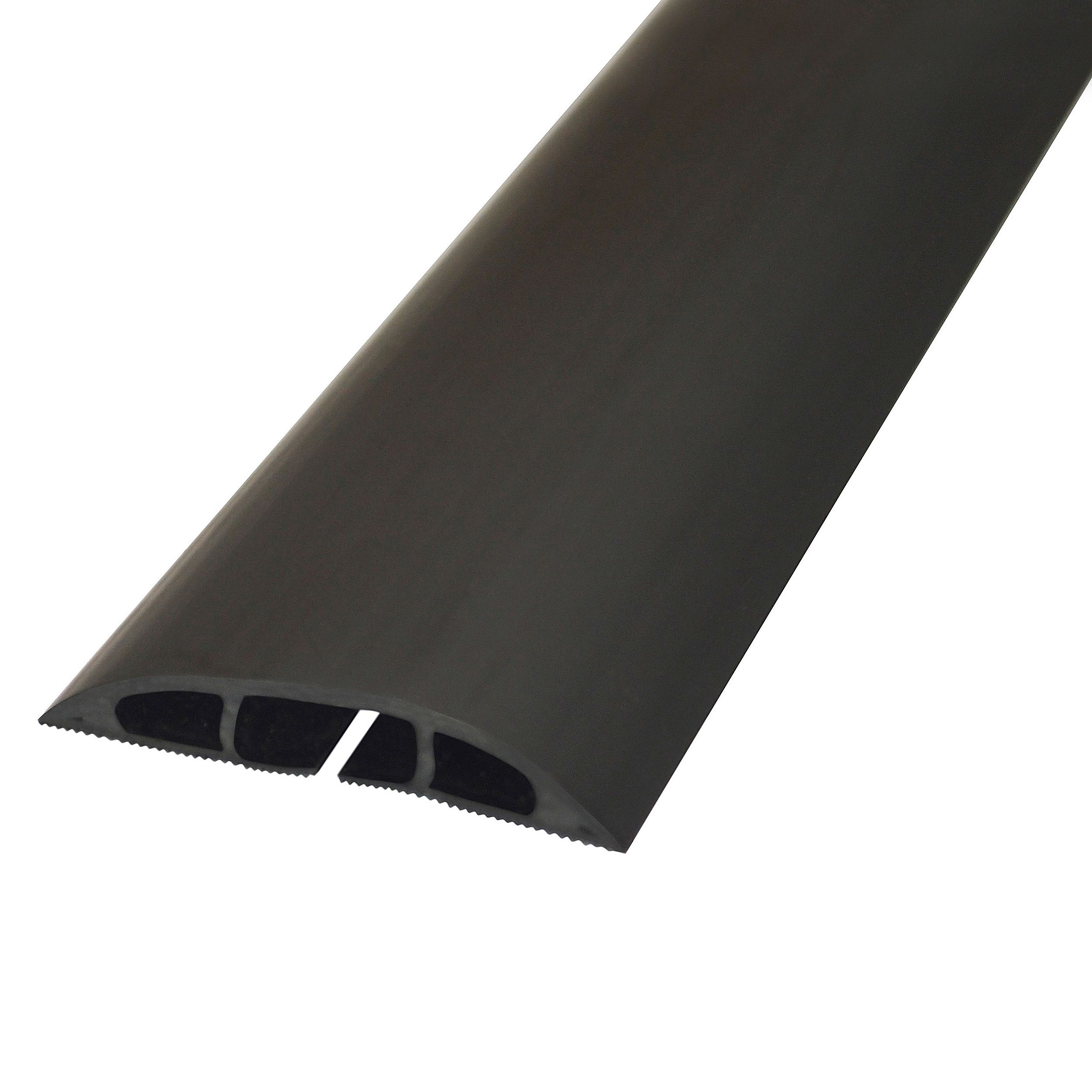 DLine Black Floor cable cover, (L)1.8m DIY at B&Q