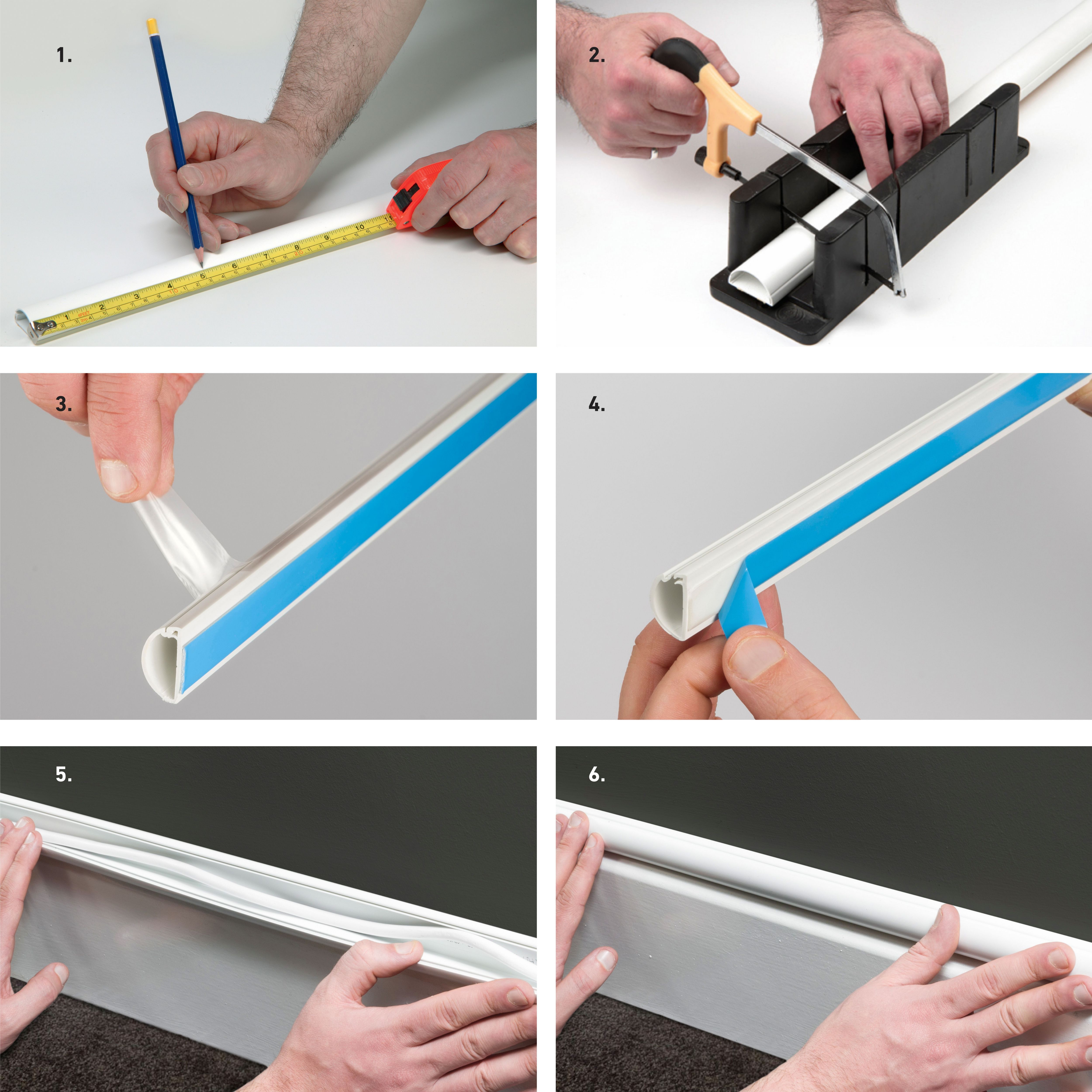 D Line Black Semi-circle Decorative trunking