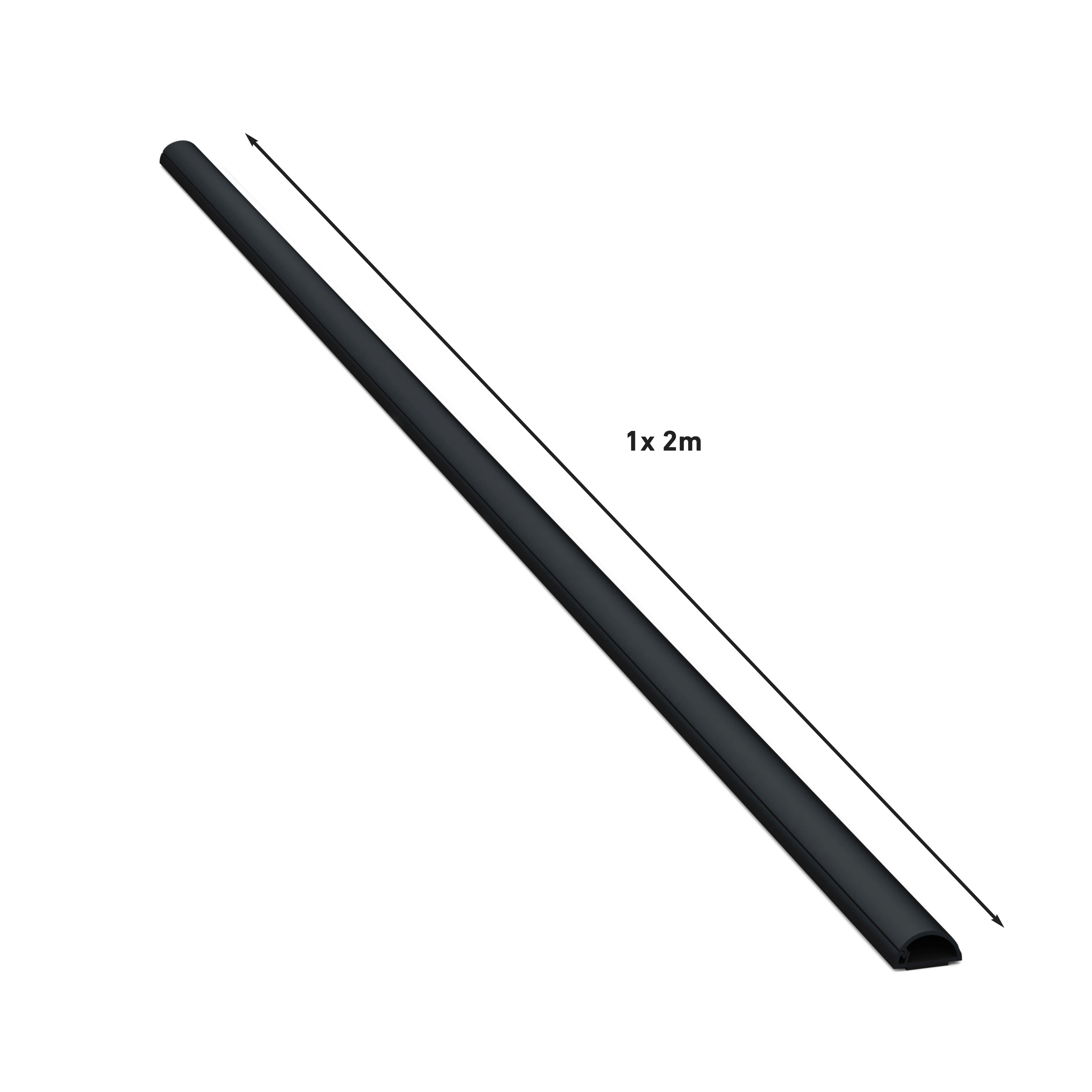 D Line Black Semi-circle Decorative trunking