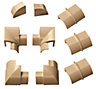 D-Line Brown 9 Piece Trunking kit, (W)30mm